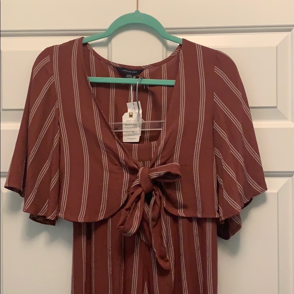 never worn striped set
